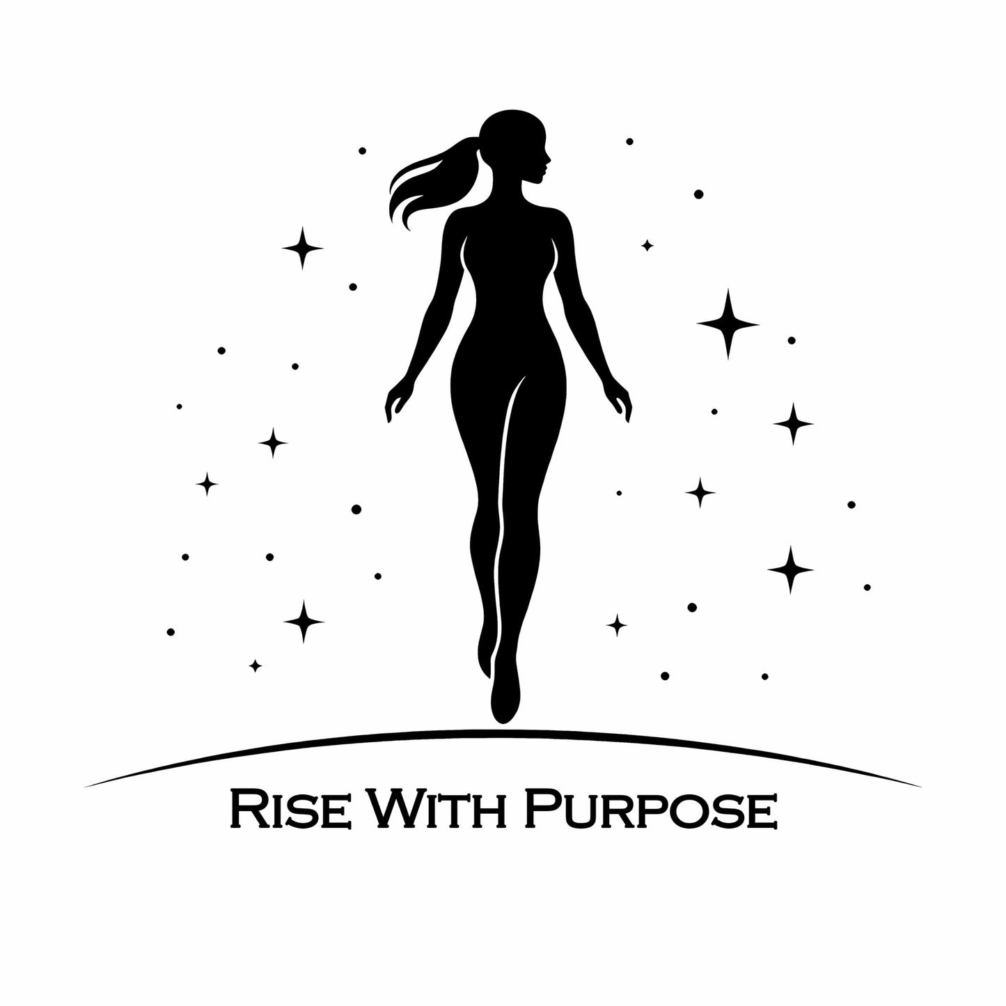 Silhouette Woman with Stars T-Shirt | Rise With Purpose
