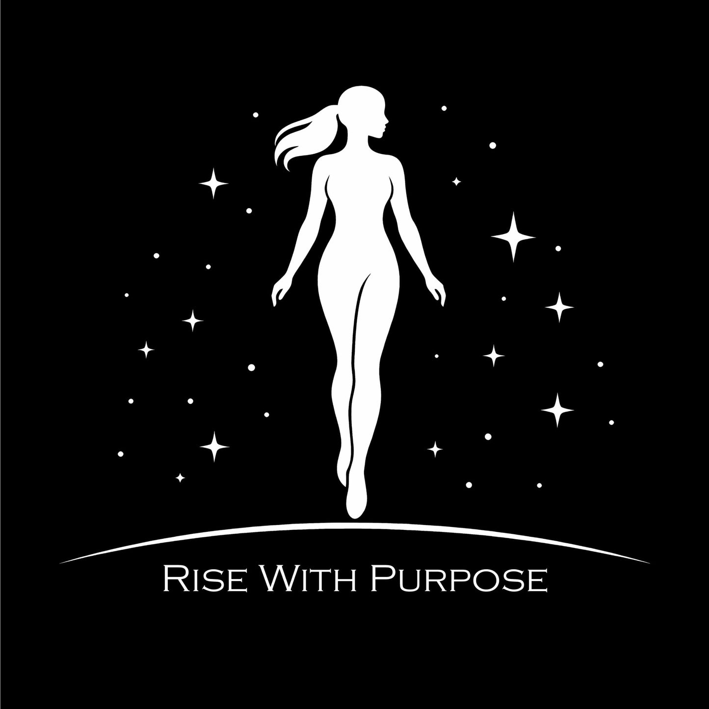 Silhouette Woman with Stars T-Shirt | Rise With Purpose
