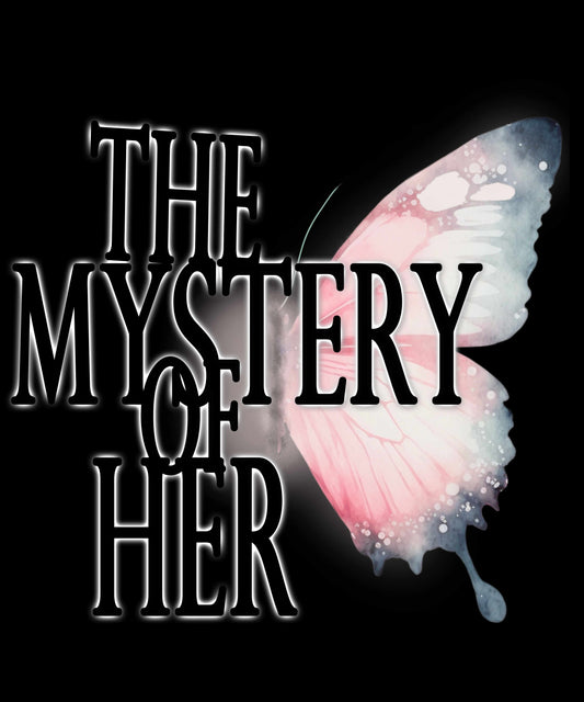 The Mystery of Her Butterfly Tee | Feminine Typography Shirt