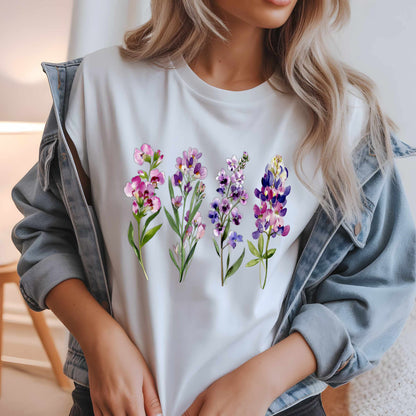 Watercolor Floral Set T-Shirt