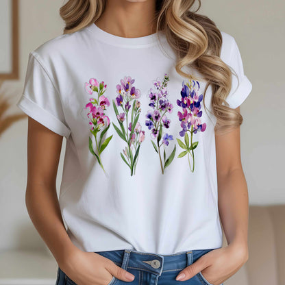 Watercolor Floral Set T-Shirt