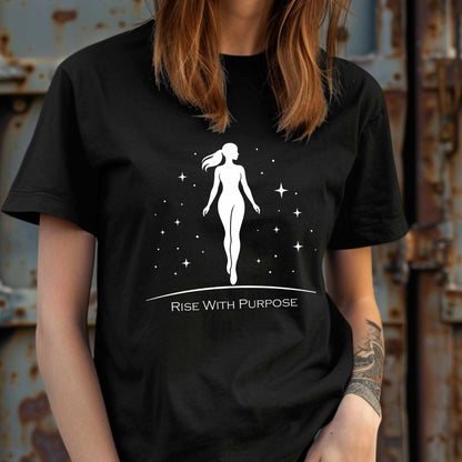 Silhouette Woman with Stars T-Shirt | Rise With Purpose
