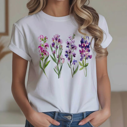 Watercolor Floral Set T-Shirt