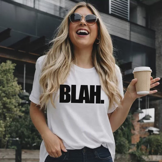 BLAH. Graphic Tee | Boxy Oversized T-Shirt