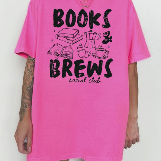 Books & Brews Social Club Graphic Tee