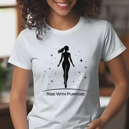 Silhouette Woman with Stars T-Shirt | Rise With Purpose