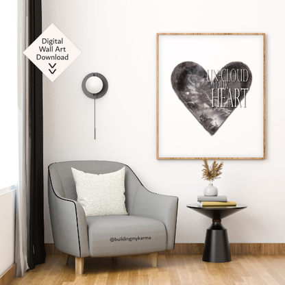 un-cloud your heart, KARMA Digital Wall Art