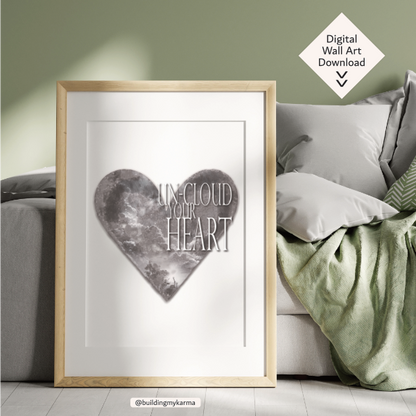 un-cloud your heart, KARMA Digital Wall Art