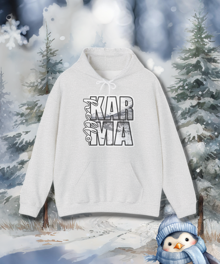 HELLO Karma Winter Hoodie Sweatshirt