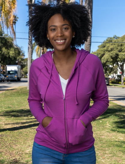 Women’s Bamboo French Terry Zip Hoodie